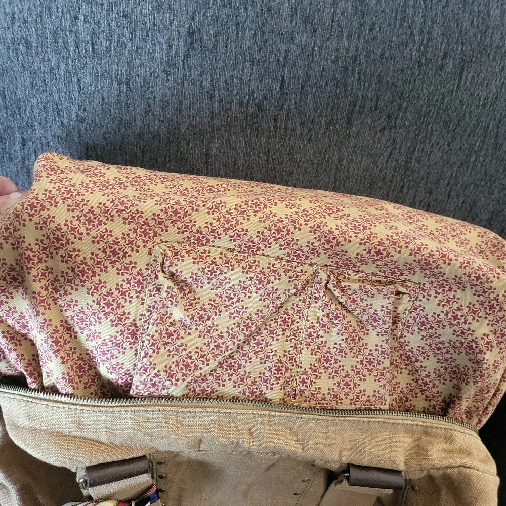 Fossil Brown Linen Bag